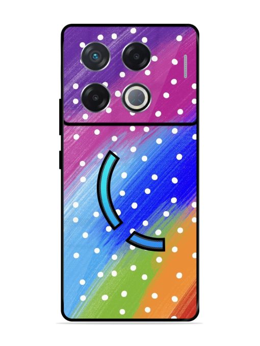 Rainbow Polka Dot Dream Glossy Soft Edge Case for Infinix Gt 20 Pro (5G) Chachhi