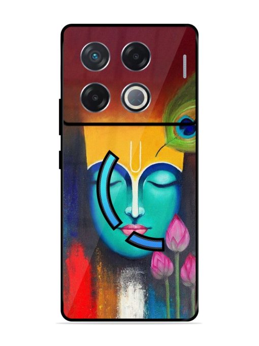 Divine Tranquility: The Face Of Krishna Glossy Soft Edge Case for Infinix Gt 20 Pro (5G) Chachhi