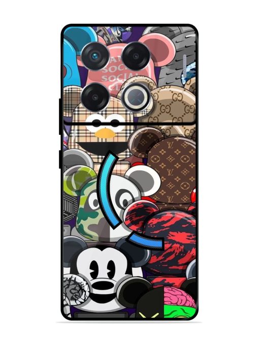 Streetwear Bearbrick Extravaganza Glossy Soft Edge Case for Infinix Gt 20 Pro (5G)