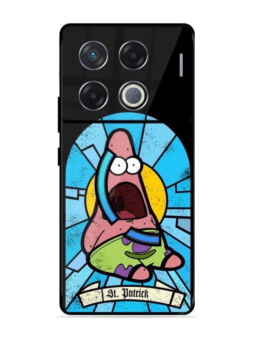 St. Patrick'S Day Stained Glass Patrick Star Glossy Soft Edge Case for Infinix Gt 20 Pro (5G) Chachhi