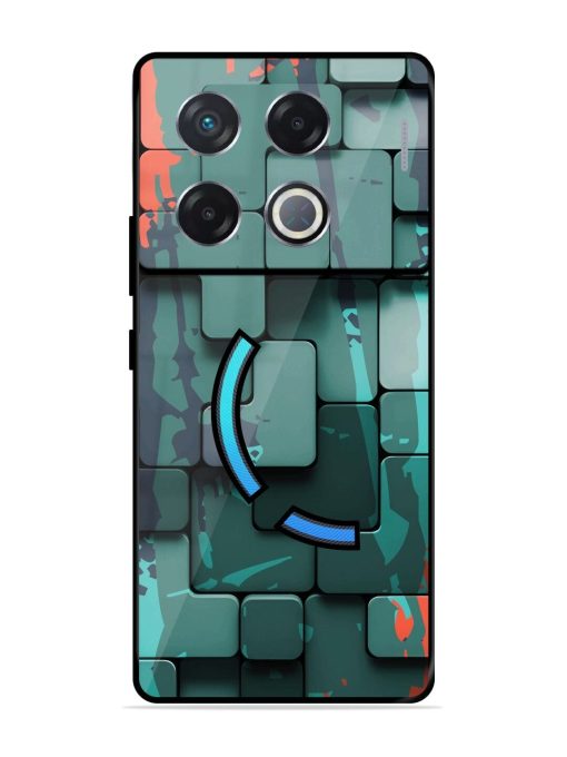 Abstract Geometric Mosaic Glossy Soft Edge Case for Infinix Gt 20 Pro (5G) Chachhi