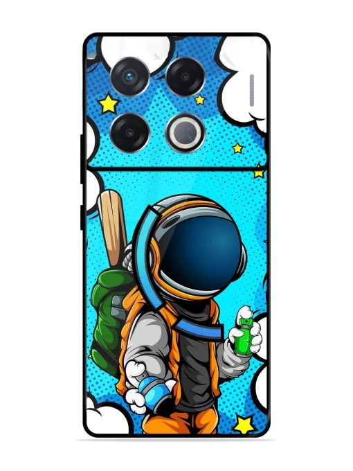 Space Graffiti Artist Glossy Soft Edge Case for Infinix Gt 20 Pro (5G) Chachhi