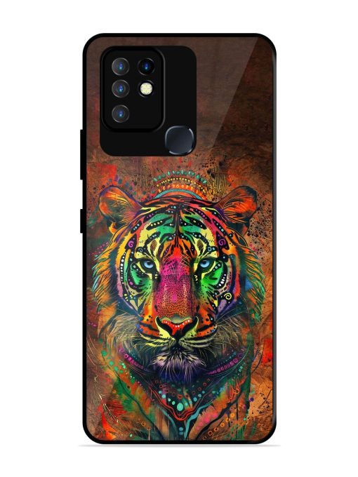 Cosmic Tiger Glossy Soft Edge Case for Infinix Hot 10 Chachhi