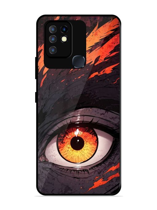 Inferno Gaze Glossy Soft Edge Case for Infinix Hot 10 Chachhi