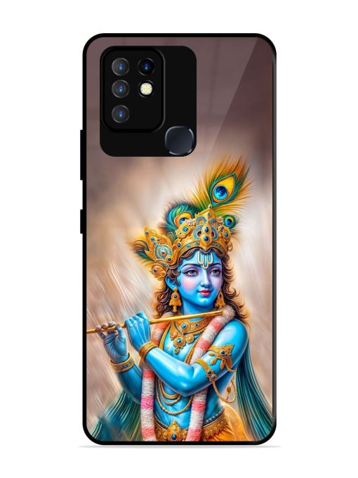 Divine Krishna Glossy Soft Edge Case for Infinix Hot 10 Chachhi