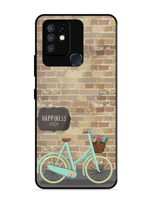 Pedaling Towards Happiness Glossy Soft Edge Case for Infinix Hot 10 Chachhi