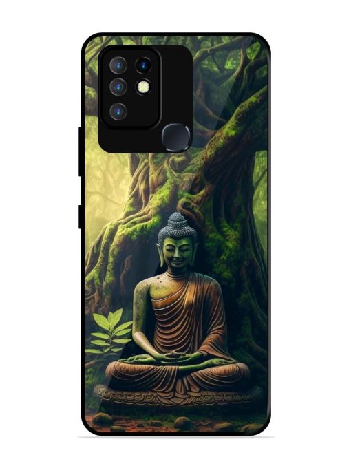 Green Buddha Art Glossy Soft Edge Case for Infinix Hot 10 Chachhi