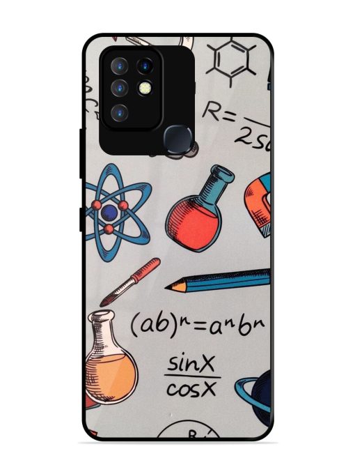 Science Doodle Glossy Soft Edge Case for Infinix Hot 10 Chachhi