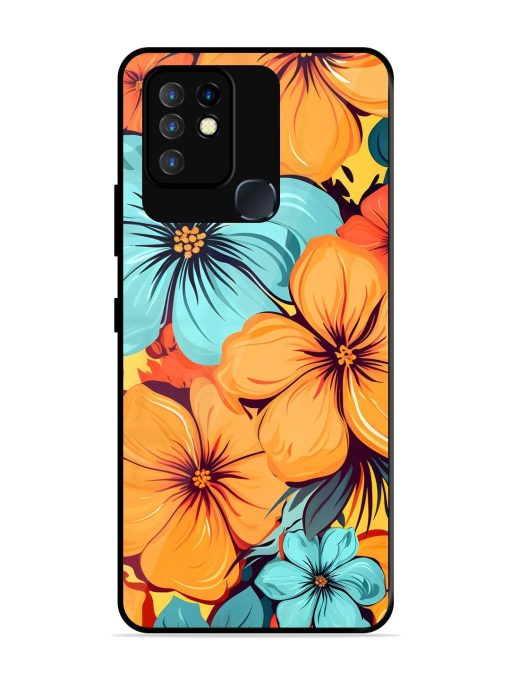 Tropical Bloom Glossy Soft Edge Case for Infinix Hot 10 Chachhi