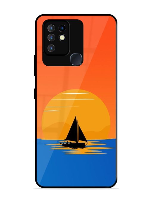 Sunset Sail Glossy Soft Edge Case for Infinix Hot 10 Chachhi