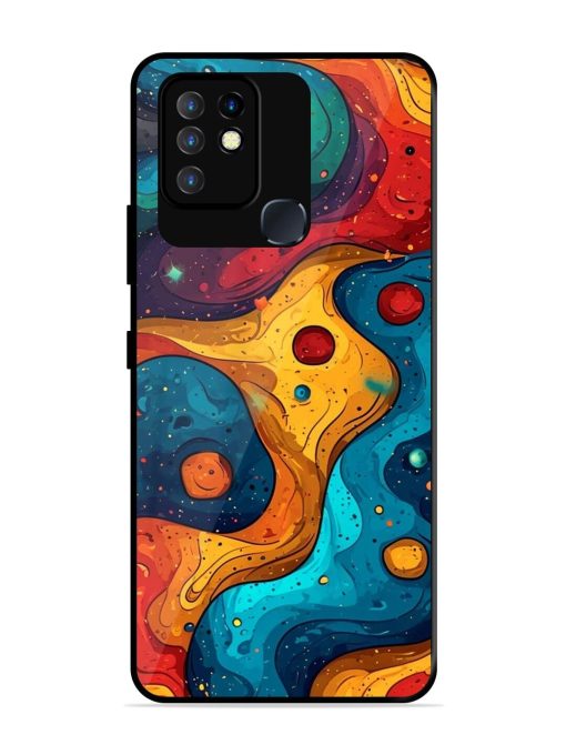 Cosmic Swirl Glossy Soft Edge Case for Infinix Hot 10 Chachhi