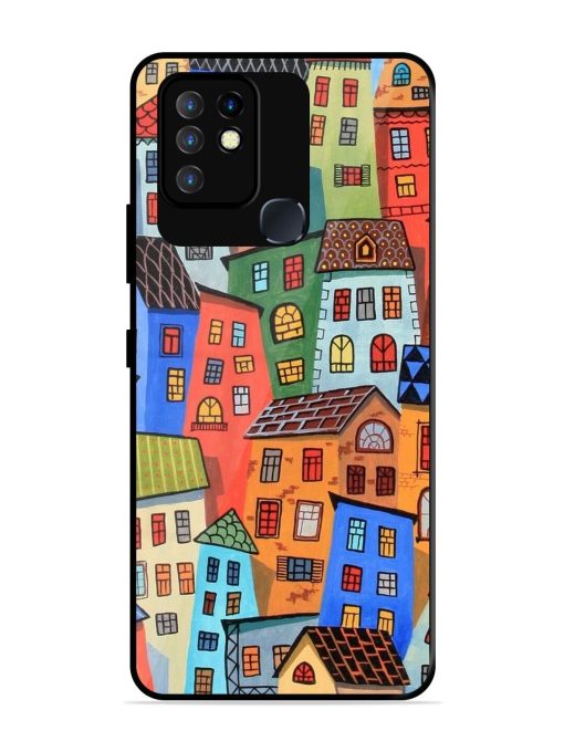 Rainbow House Glossy Soft Edge Case for Infinix Hot 10 Chachhi