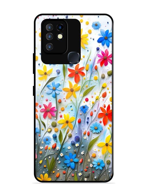 Vibrant Floral Glossy Soft Edge Case for Infinix Hot 10 Chachhi