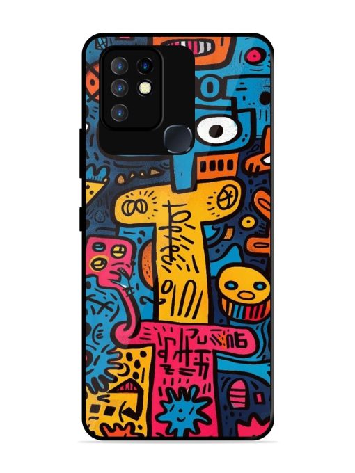 Doodletopia Glossy Soft Edge Case for Infinix Hot 10 Chachhi