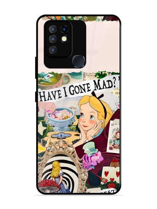 Mad Hatter'S Collage Glossy Soft Edge Case for Infinix Hot 10 Chachhi