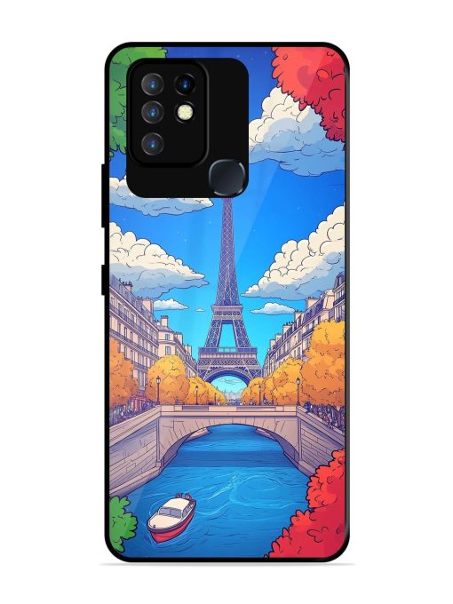 Parisian Panorama Glossy Soft Edge Case for Infinix Hot 10 Chachhi