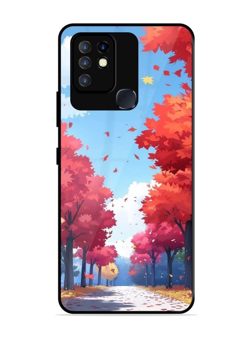 Autumn'S Embrace Glossy Soft Edge Case for Infinix Hot 10 Chachhi