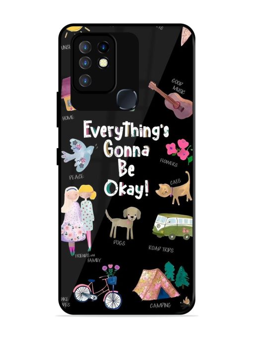 Everything'S Gonna Be Okay Glossy Soft Edge Case for Infinix Hot 10 Chachhi