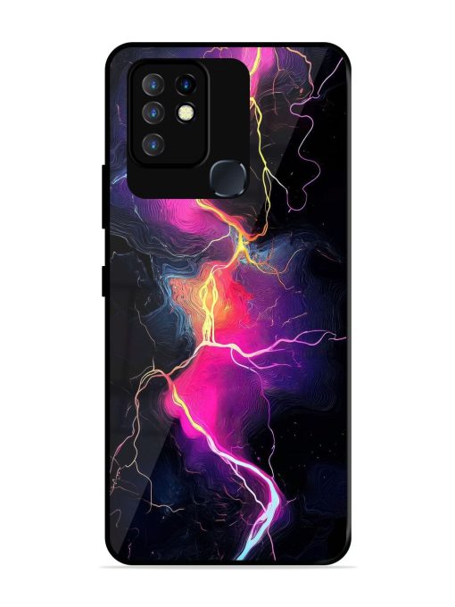 Electric Dreams Glossy Soft Edge Case for Infinix Hot 10