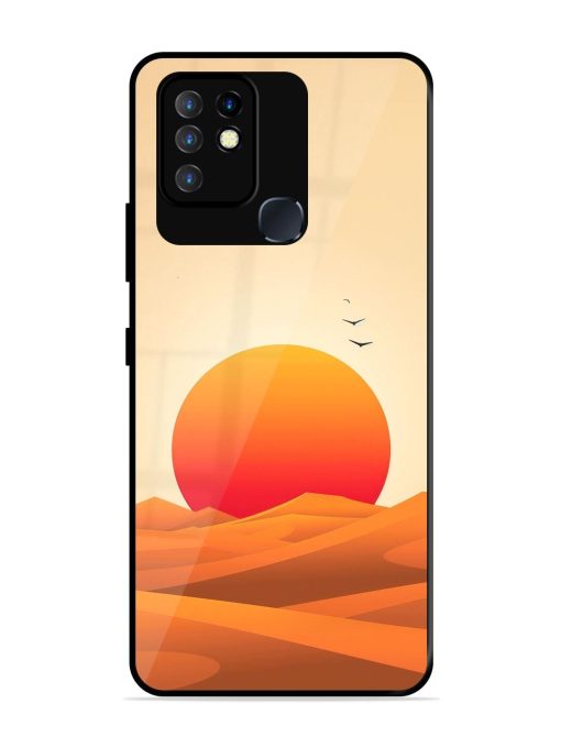 Desert Sunset Glossy Soft Edge Case for Infinix Hot 10 Chachhi