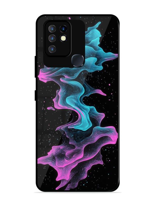 Cosmic Currents Glossy Soft Edge Case for Infinix Hot 10 Chachhi