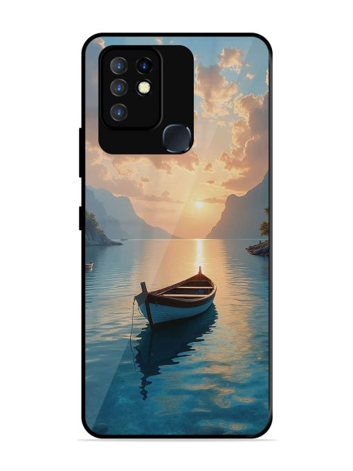 Serene Sunset Glossy Soft Edge Case for Infinix Hot 10 Chachhi