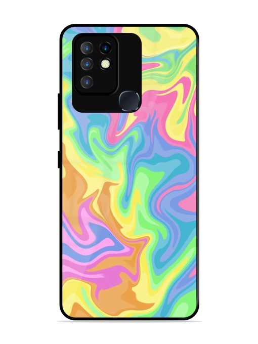 Whimsical Swirl Glossy Soft Edge Case for Infinix Hot 10 Chachhi