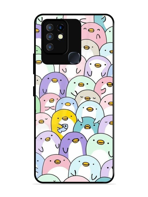 Penguin Party Glossy Soft Edge Case for Infinix Hot 10 Chachhi