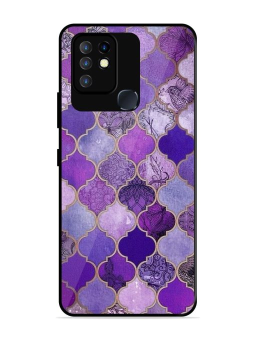 Purple Mosaic Magic Glossy Soft Edge Case for Infinix Hot 10 Chachhi