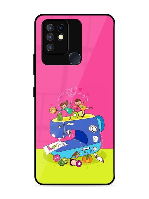 Sew Cute Glossy Soft Edge Case for Infinix Hot 10 Chachhi