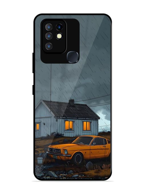 Rainy Day Retreat Glossy Soft Edge Case for Infinix Hot 10 Chachhi