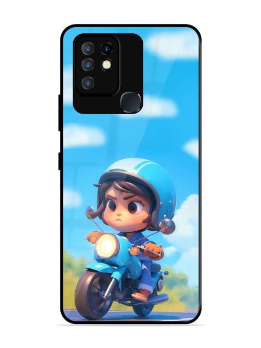 Little Rider Glossy Soft Edge Case for Infinix Hot 10 Chachhi