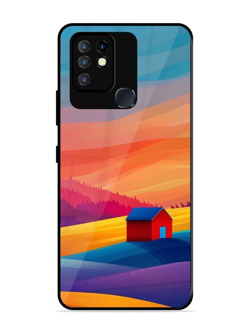 Sunset Solitude Glossy Soft Edge Case for Infinix Hot 10 Chachhi