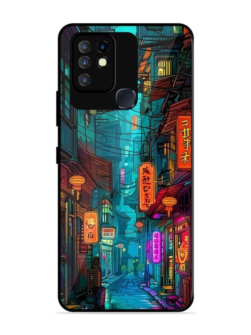 Neon Nightscape Glossy Soft Edge Case for Infinix Hot 10