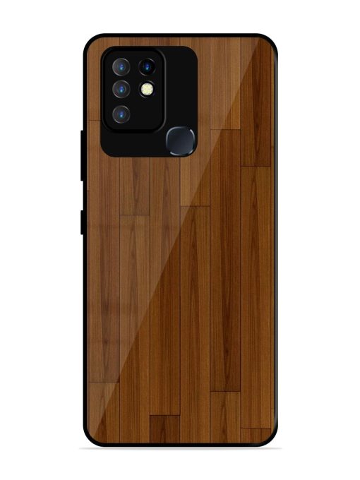 Warm Woodgrain Glossy Soft Edge Case for Infinix Hot 10 Chachhi