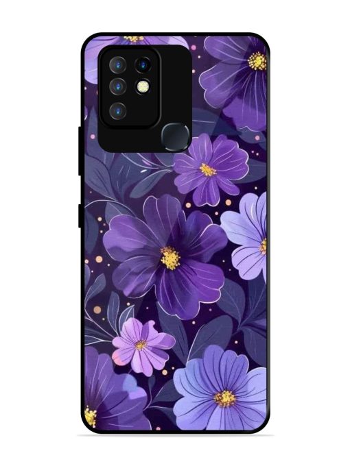 Purple Paradise Glossy Soft Edge Case for Infinix Hot 10 Chachhi