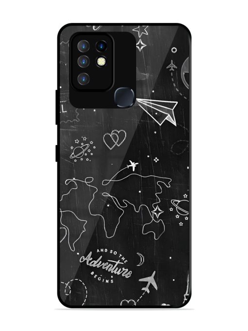 Wanderlust Sketchbook Glossy Soft Edge Case for Infinix Hot 10 Chachhi