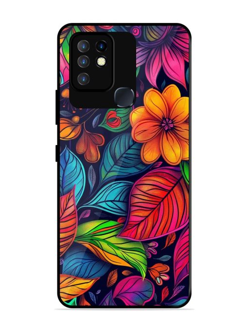 Rainbow Of Blooms Glossy Soft Edge Case for Infinix Hot 10 Chachhi