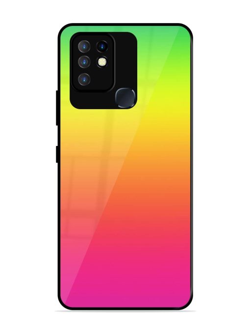 Rainbow Gradient Glossy Soft Edge Case for Infinix Hot 10