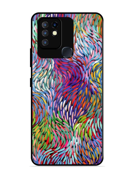 Vibrant Waves Glossy Soft Edge Case for Infinix Hot 10 Chachhi