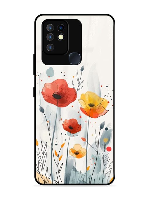 Poppy Fields Glossy Soft Edge Case for Infinix Hot 10 Chachhi