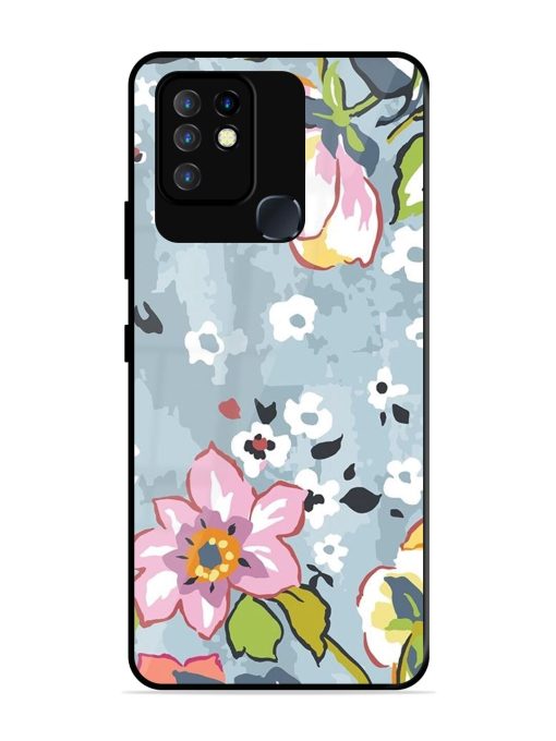 Floral Fantasy Glossy Soft Edge Case for Infinix Hot 10 Chachhi