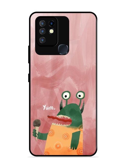 Hungry Monster Glossy Soft Edge Case for Infinix Hot 10 Chachhi