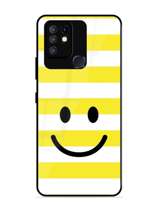 Smiling Stripes Glossy Soft Edge Case for Infinix Hot 10 Chachhi