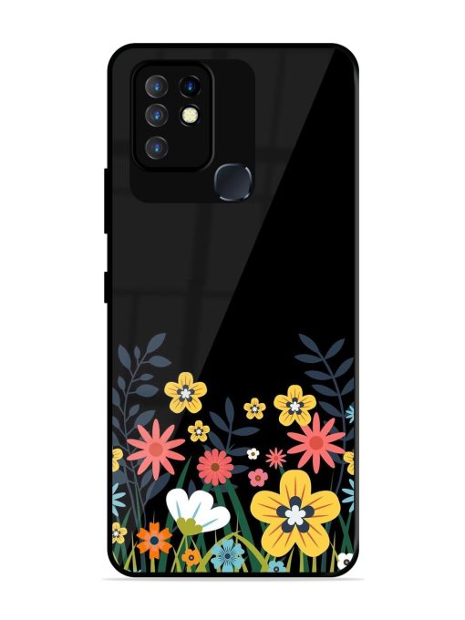 Floral Night Sky Glossy Soft Edge Case for Infinix Hot 10 Chachhi