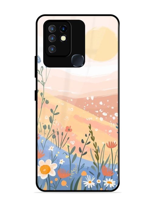 Golden Hour Blooms Glossy Soft Edge Case for Infinix Hot 10 Chachhi