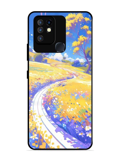 Vibrant Spring Meadow Glossy Soft Edge Case for Infinix Hot 10 Chachhi