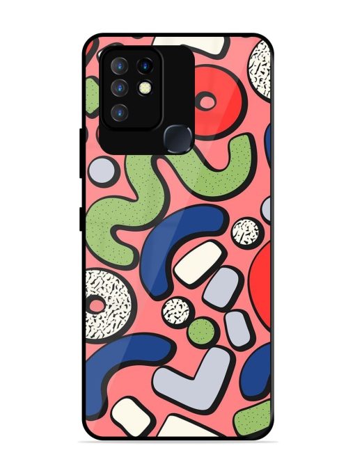 Groovy Geometric Shapes Glossy Soft Edge Case for Infinix Hot 10 Chachhi