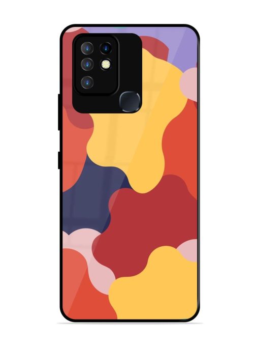 Gooey Color Chaos Glossy Soft Edge Case for Infinix Hot 10 Chachhi