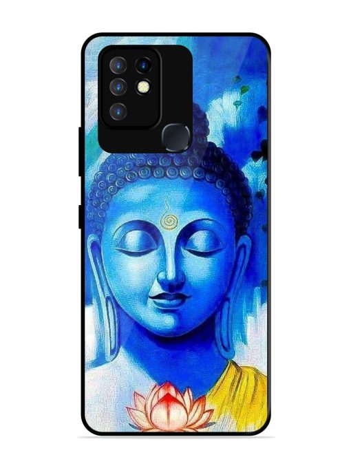 Serene Buddha With Lotus Glossy Soft Edge Case for Infinix Hot 10 Chachhi